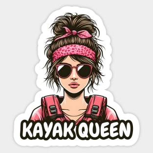 kayaking queen Sticker